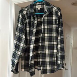 Plaid Button-Up Shirt